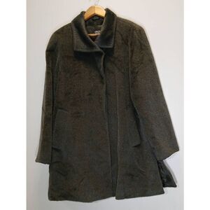 Cinzia rocca womens large seaweed green baby Llama Italian jacket